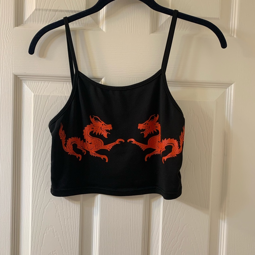 Black crop top